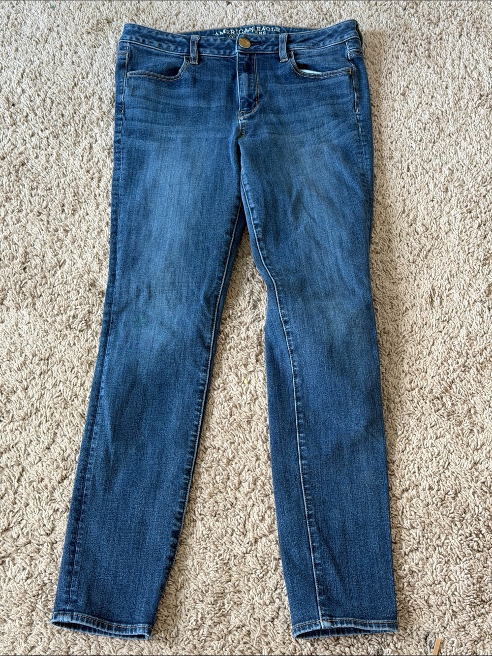 American Eagle Outfitters Women's Medium Blue Skinny Jeans 10 long